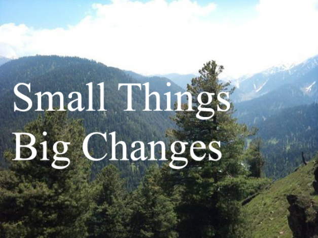 Self Help ; Small things Big changes ; blog